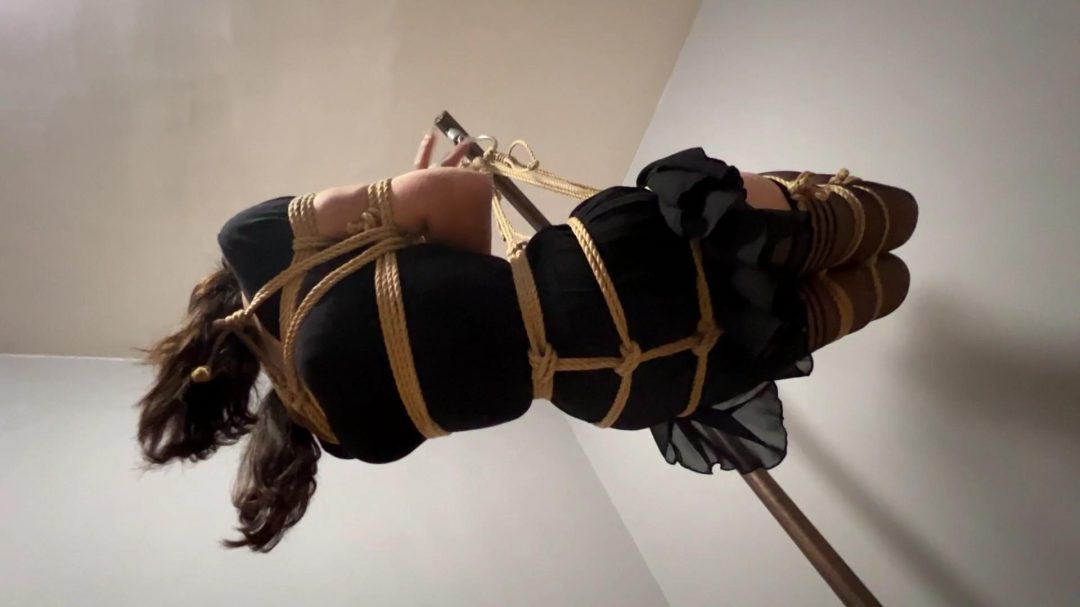 少女黑丝舞蹈服暴力驷马悬吊-4