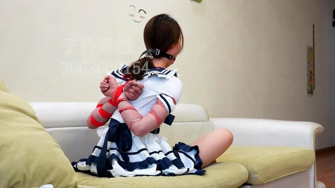 小涵 丝带五花 口球口水-2