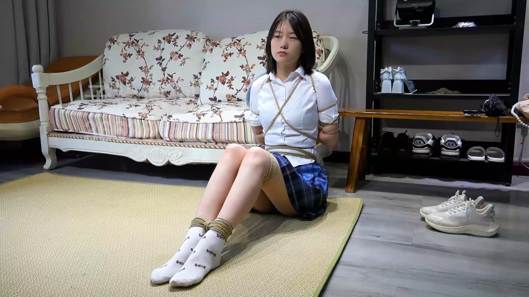 新模超紧的细绳五花 口球 能坚持多久-3