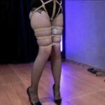 【试炼工作室】黑丝兔女郎（貂蝉）紧缚悬吊扭动+股绳首次体验郊狼+sp羞涩对话