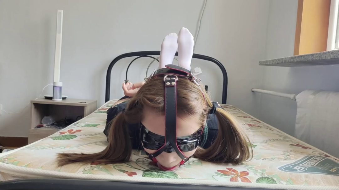 白丝妹妹佳岚，假装外出，真实放置崩溃实验-3