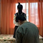 果果 白色jk白袜tk 连头驷马束缚马具口球挣扎，口水