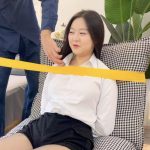 【缚艺录】【小困】黄色胶带与黑丝