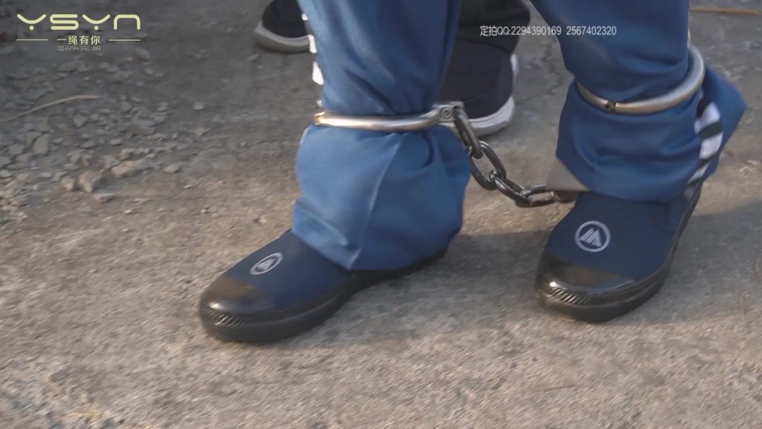 【罪途尽头】 高手缚 中式五花 驷马 手铐 脚铐 棉袜 囚服-12