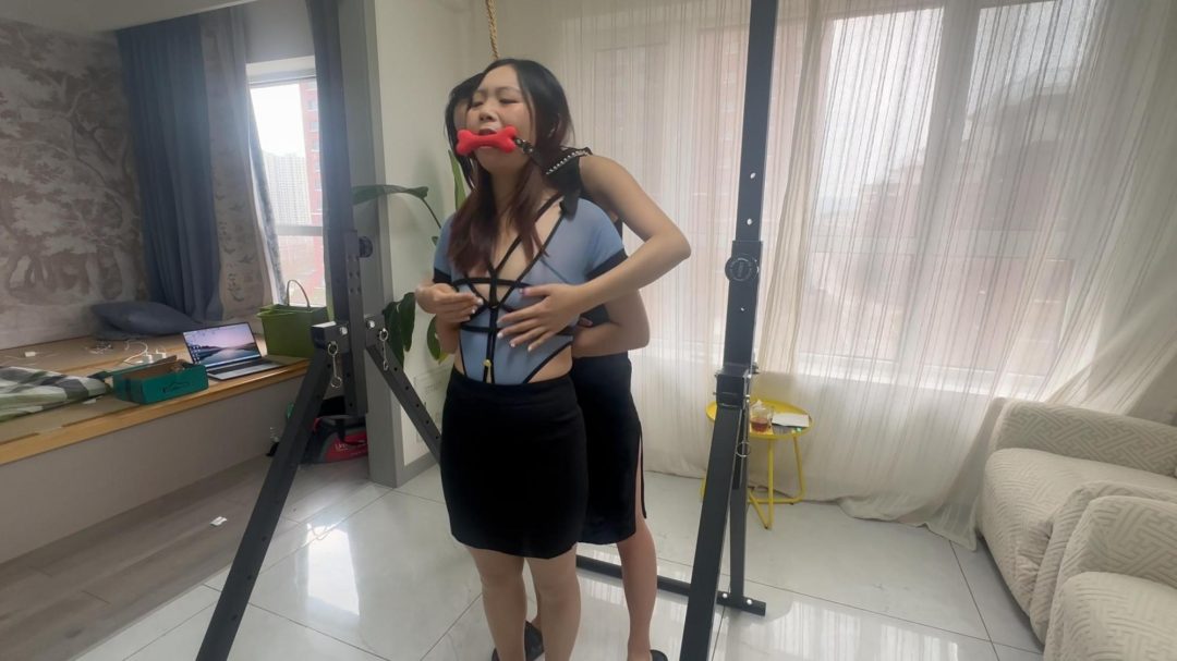 【束人映像】定转公 女女 + 站立吊缚-4