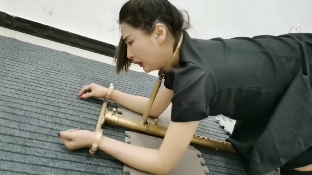 雅思 强行禁锢在k9架跪爬器上 电击-6