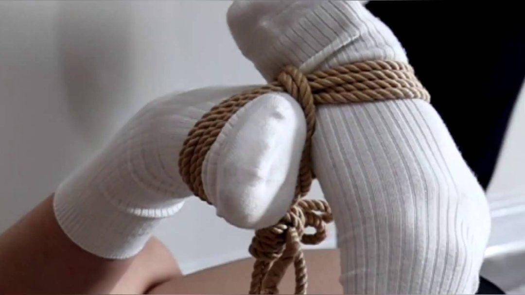 长腿美脚少女晴子，JK白袜反海老游戏下集-3