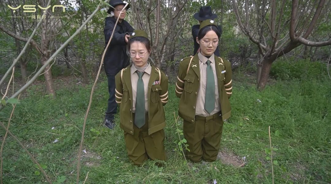 【军统之花的劫难】高手缚 中式五花 日式反绑 老虎凳 职业 手铐脚铐 脚镣 十字架 挠痒 木桩 皮鞭 棉袜 长筒靴 鞭打-4
