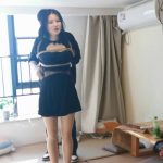 婵婵直臂跪缚+驷马大口球放置