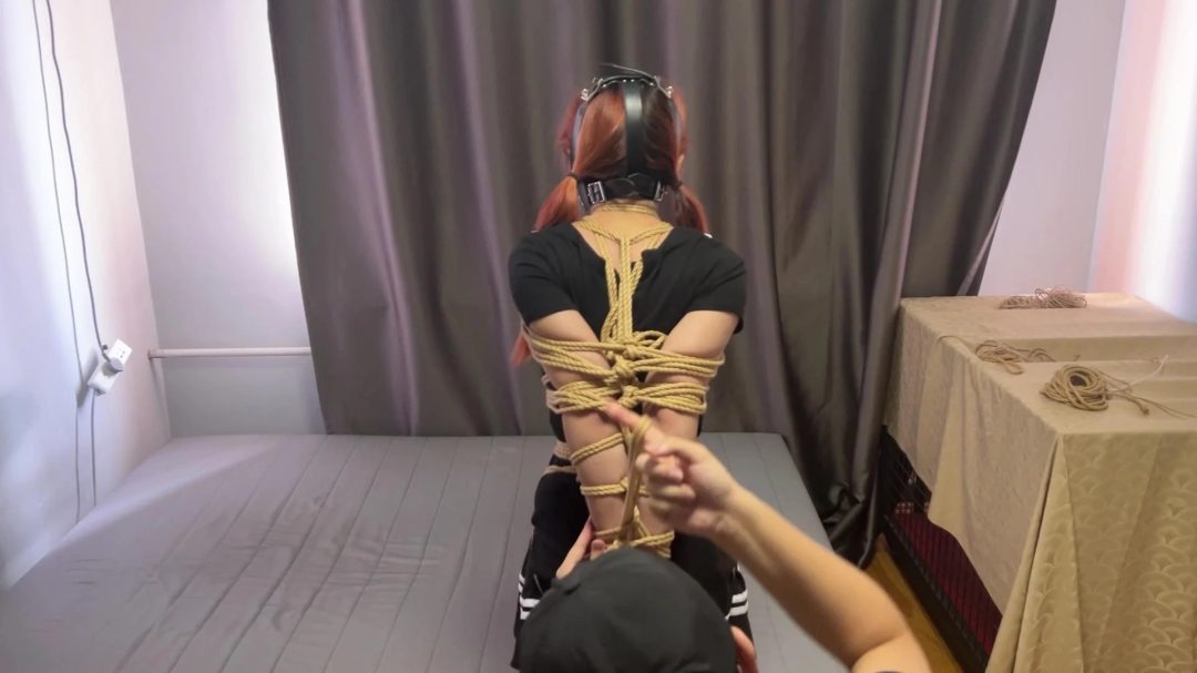 真实直臂蛇缚驷马挣扎，给妹妹痛的不停求饶-5