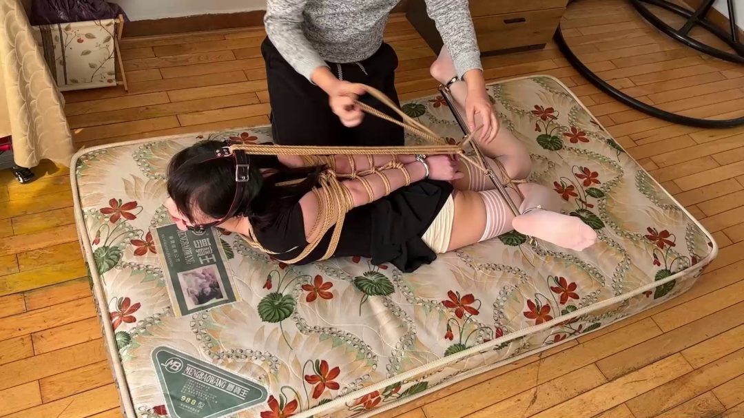 欣妍白丝舞蹈服极限并肘驷马-5