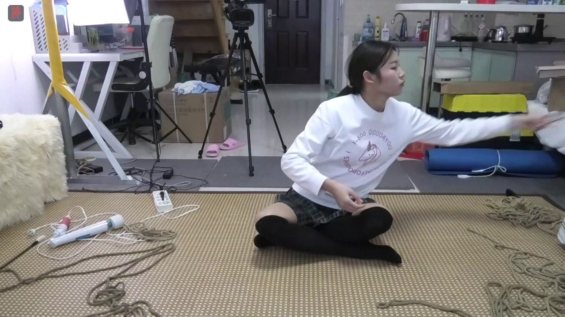 瑾瑜后观音桃缚，环形口枷、股绳