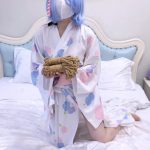 【嗷大喵】《二次元少女系》-雷姆浴衣cos,日式紧缚,胸缚,蟹缚强制M开腿,开口器,电击,口塞,原味丝袜堵嘴,盘腿海老缚,口球,鞭打sp,放置挣扎,跪缚
