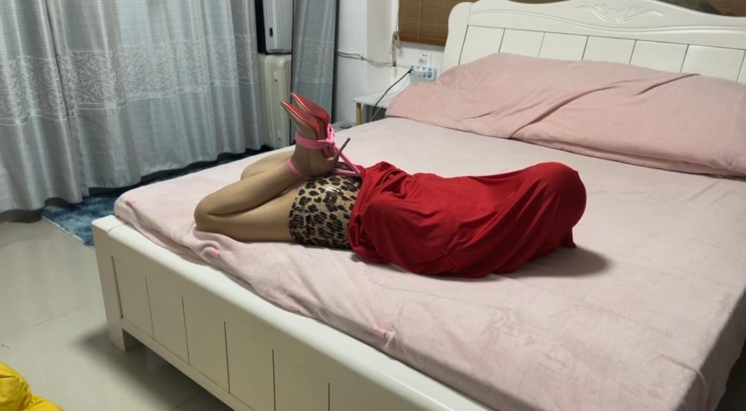 [金垚创作]豹纹高跟，极限驷马，布袋麻袋挣扎-3