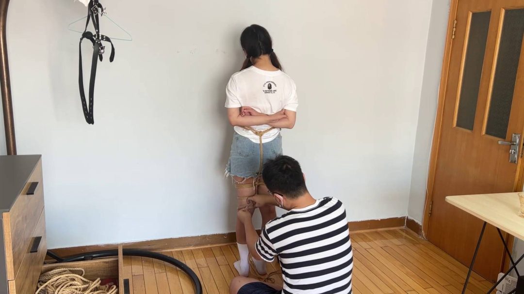 白棉袜超紧蛇缚驷马-2