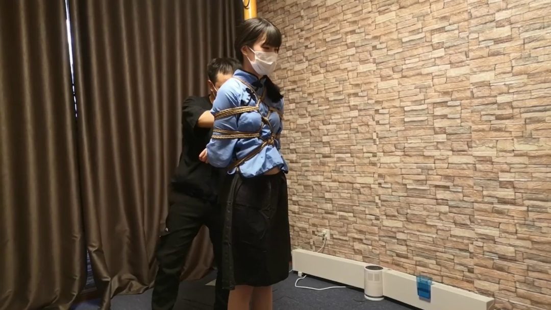 五四学生装 全身菱形吊缚 空中秋千-3