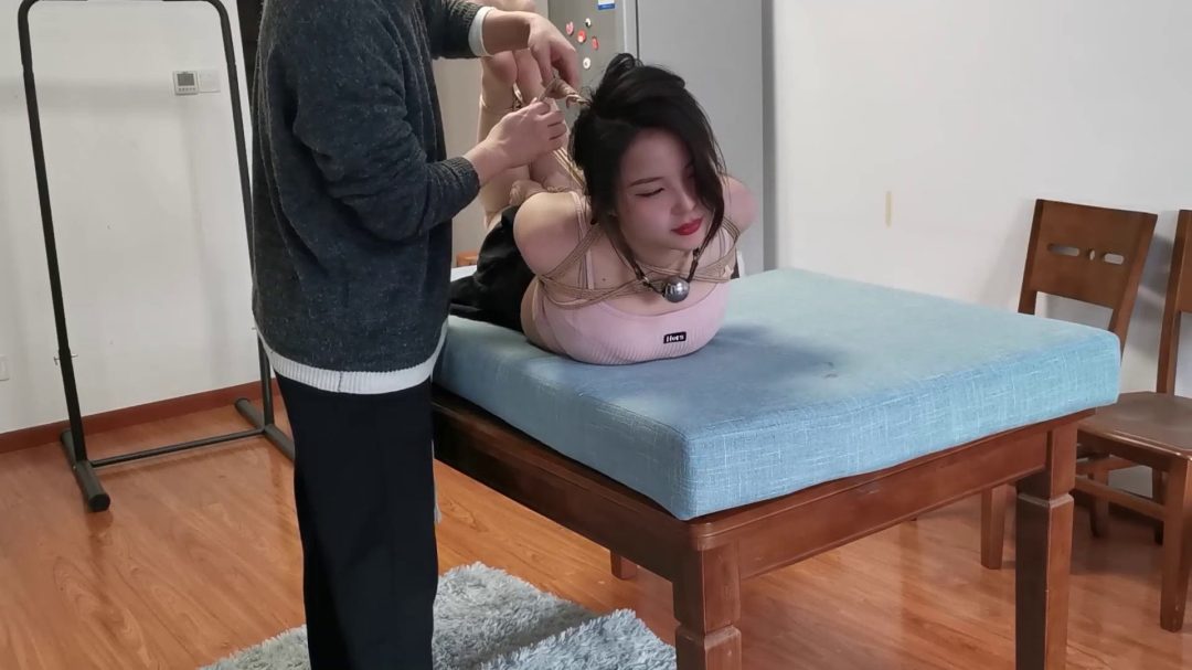 妹子灿灿直臂驷马放置绑到嚎啕大哭-7