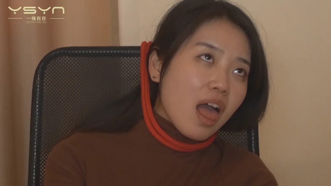 黑丝美女 全身捆绑 日式驷马 挠脚 椅缚-11