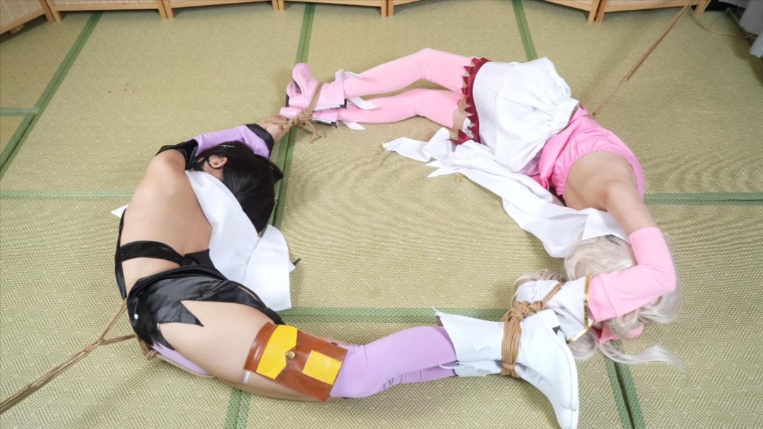 小0&嗷嗷-cos魔法少女伊莉雅，双人连缚科研！-9