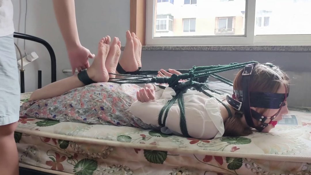 心叶和玉露的双人连头驷马放置tk游戏，马具口球牢牢堵嘴-4