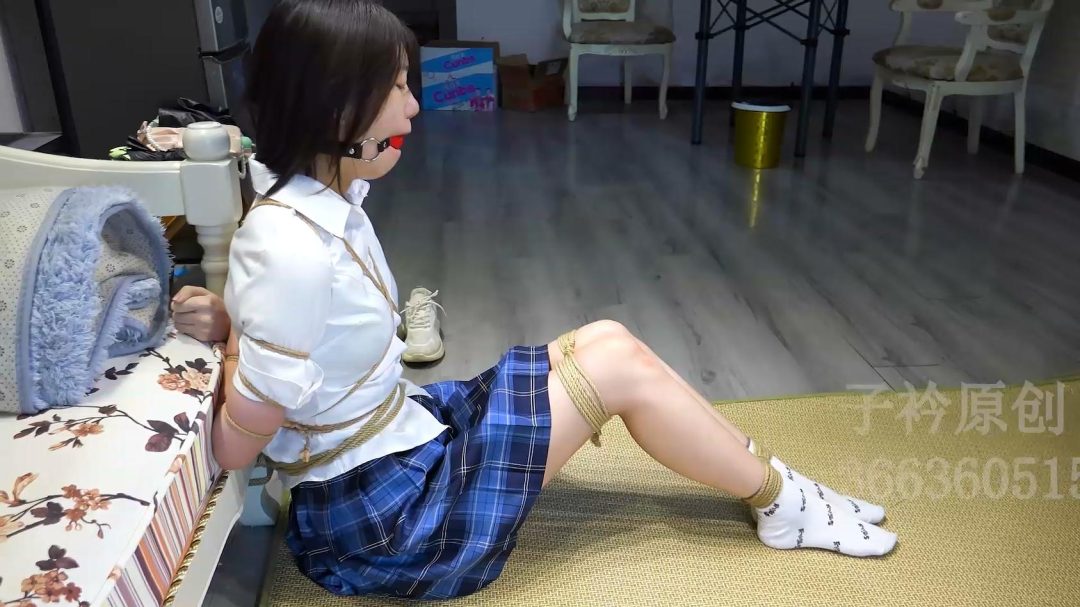 新模超紧的细绳五花 口球 能坚持多久-1