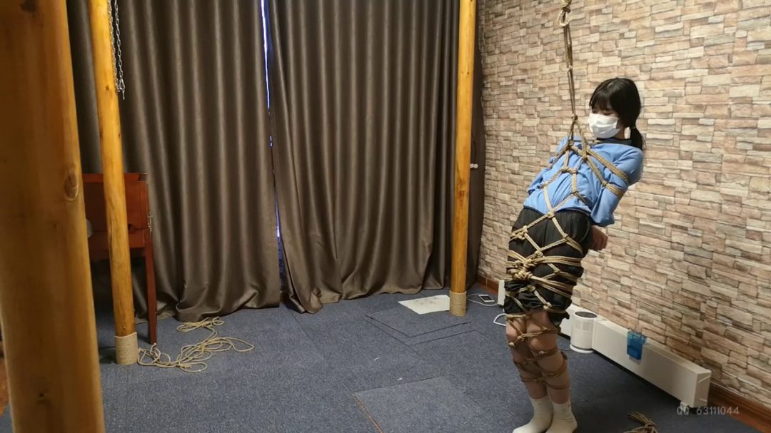 五四学生装 全身菱形吊缚 空中秋千-7