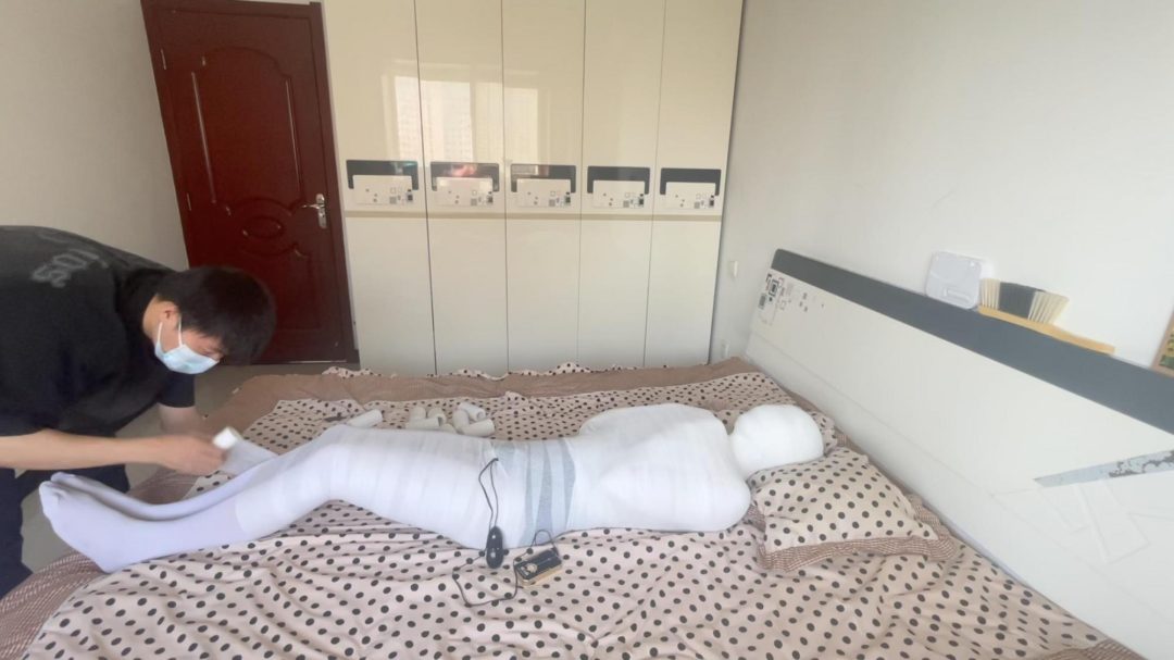 【绷带木乃伊】绷带包裹木乃伊挣扎放置-3