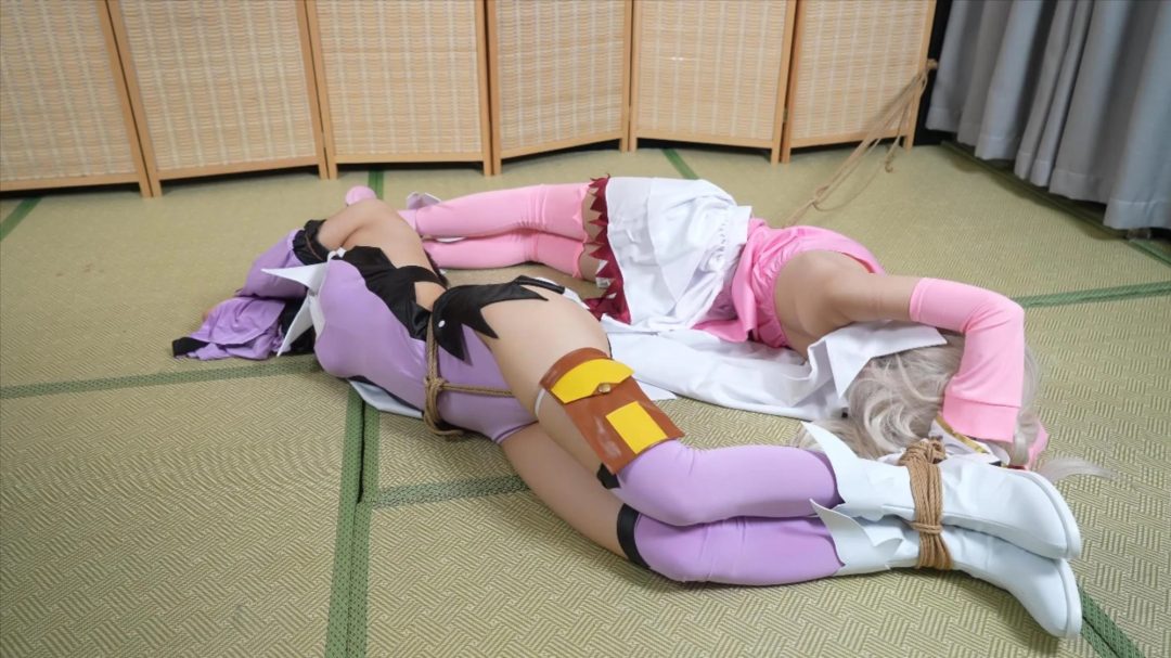 小0&嗷嗷-cos魔法少女伊莉雅，双人连缚科研！-8