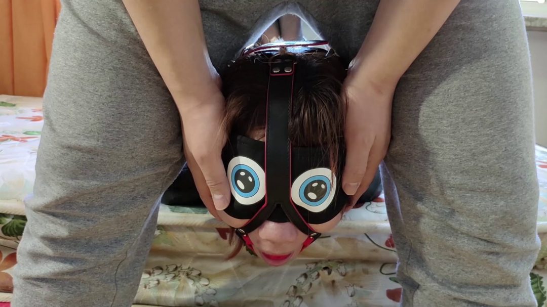 小橙 分腿驷马紧缚 马具口球堵嘴-1