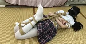 定拍 JK白丝驷马 超紧日式挣扎 蒙眼封嘴相当诱人-5