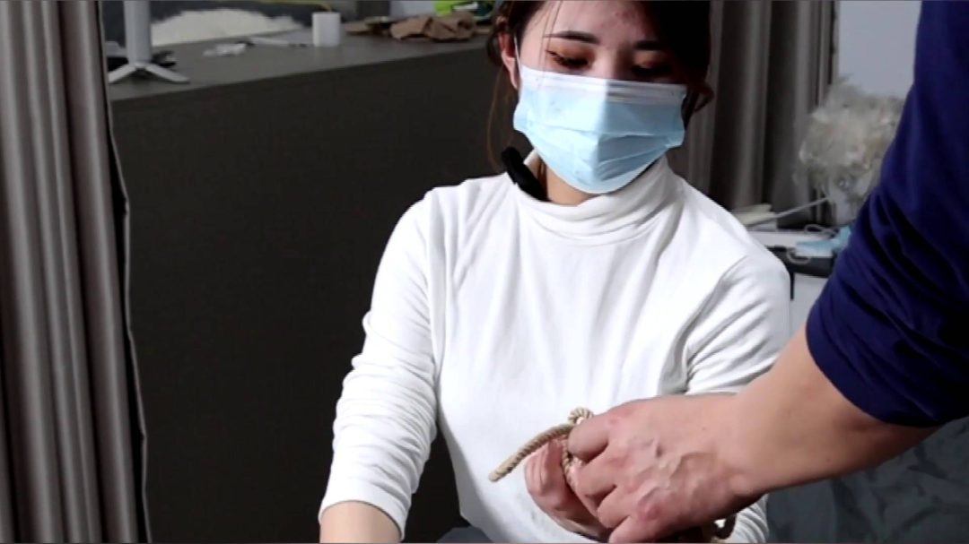 小美眉盼盼寒假试镜第一季，后观音、股绳捆绑初体验-2