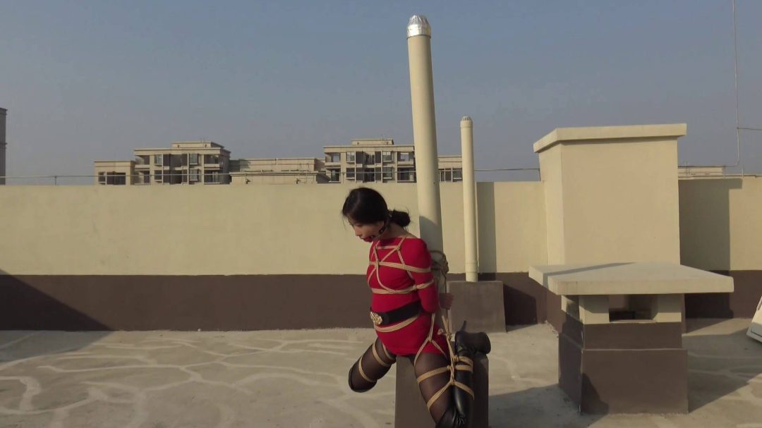 楼顶上的紧缚风采-8