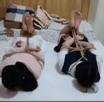 玉箫  雨薇 剧情片 肉丝姐妹的绳缚游戏 被贼人乘机入室双双驷马挣脱不能