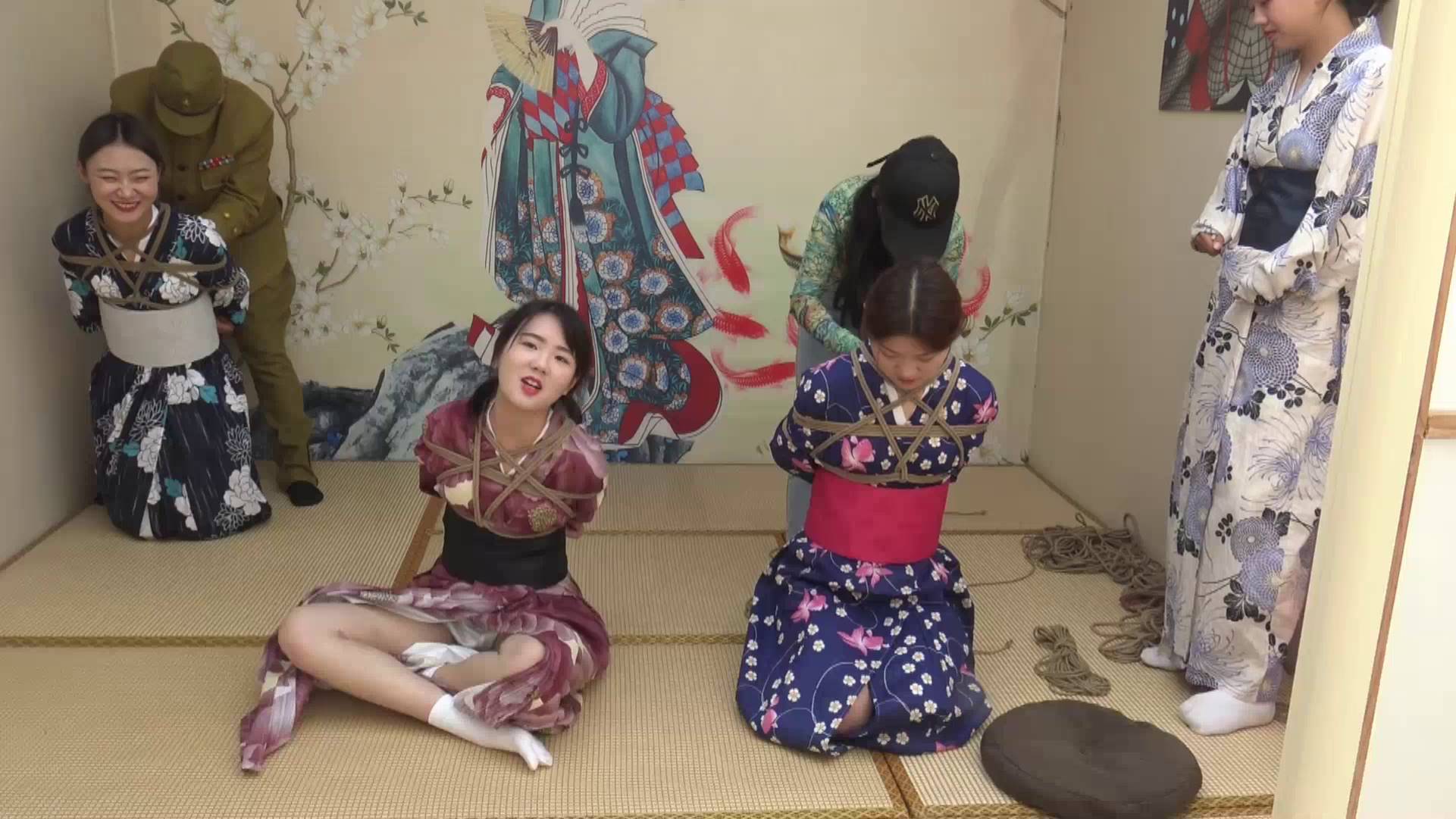 紧缚和服四金花