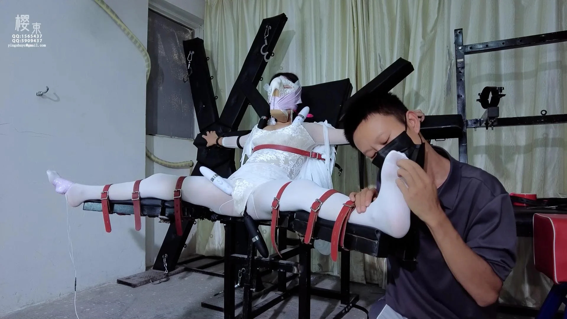 《圣洁女侠的挑衅》定拍转公映！姐妹情深的圣洁女侠为救妹妹放弃反抗牺牲自我！被歹徒威胁固定开腿刑椅上羞耻折磨 狂挠脚心！强戴口球鞋子固定脸上闻鞋！