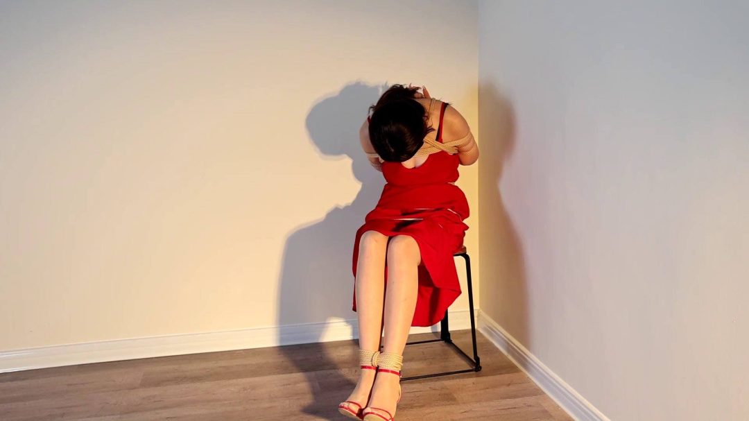 晴子角落里的红色诱惑第二季，椅子缚蒙眼+多层口罩+叠缚放置、TK-3