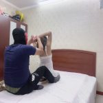 云儿：今日变身白衣护士（白丝情趣护士装，双手并肘反绑驷马）