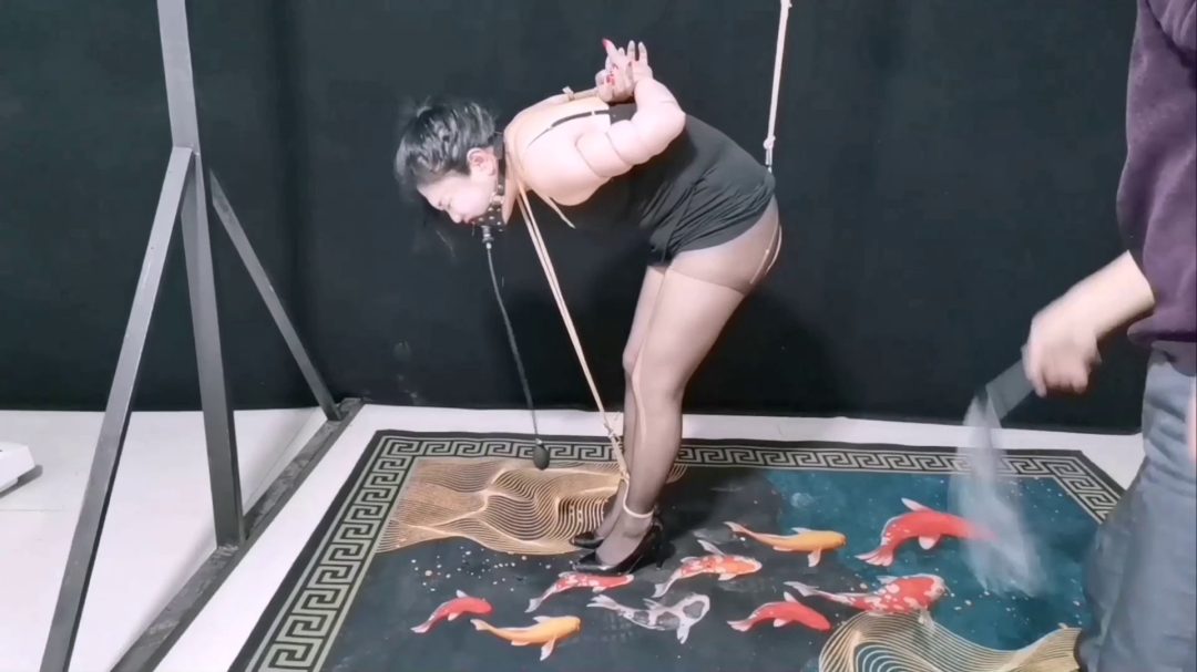 雨菲细绳五花紧缚加气堵嘴-6