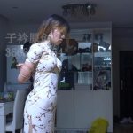 【子衿原创】旗袍五花口球一个人放置 耐力超级好，带脚钉也完全不怕疼的