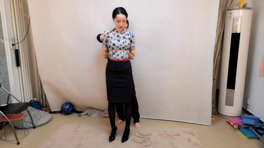 空乘专业的雅熙 五花紧缚训练-4