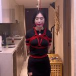 新模紧缚站立口球堵嘴