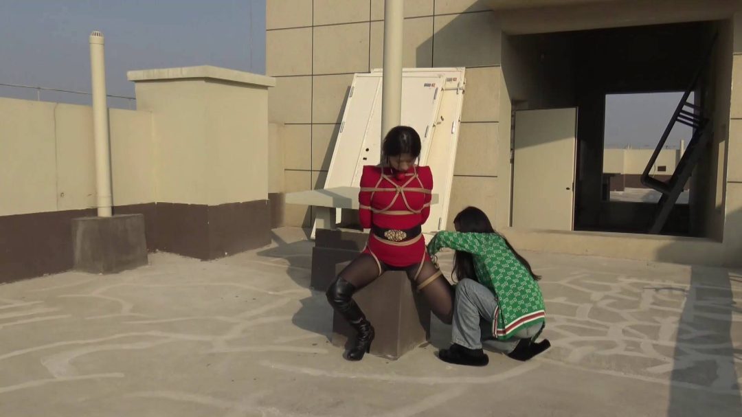 楼顶上的紧缚风采-5