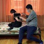 口水奴隶洋洋 柠檬汁口水收集 高跟丝袜后手缚麻花腿