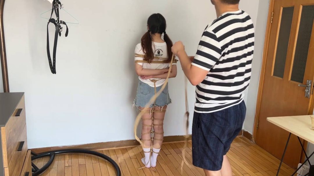 白棉袜超紧蛇缚驷马-3