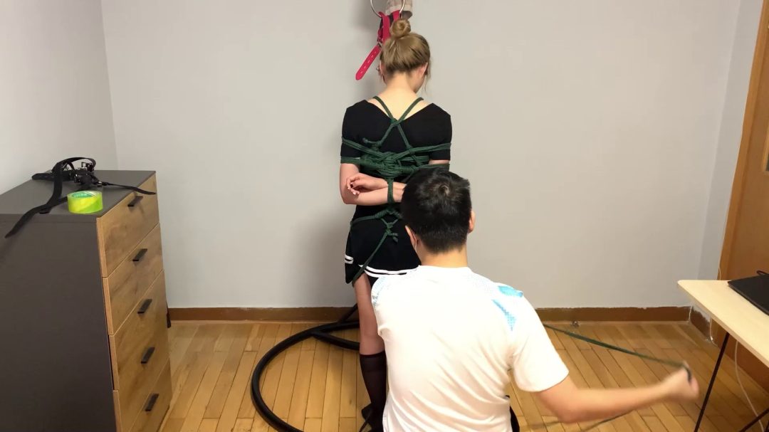 小妹柚子，胶衣极限20磅承压吊缚-8