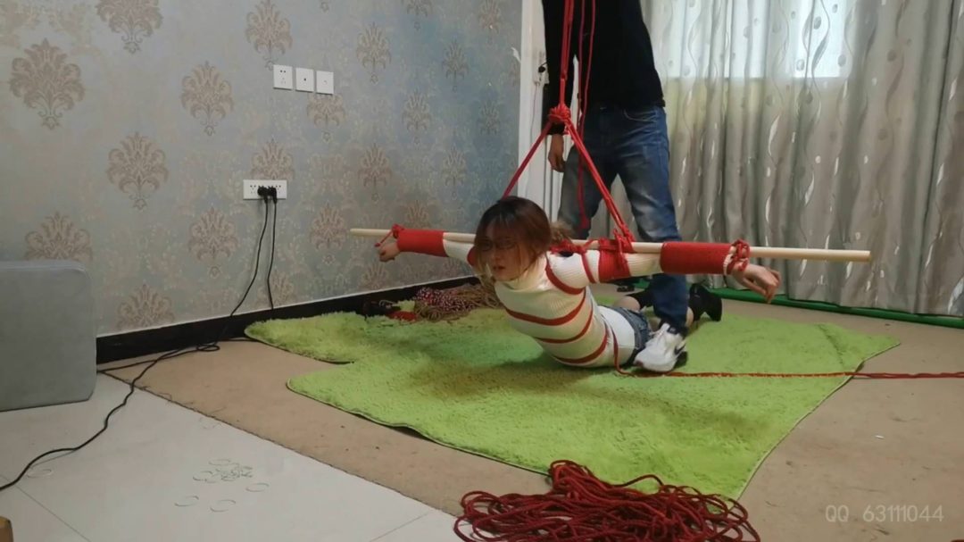 鹿野 红绳木杠悬吊 空中的飞舞-4