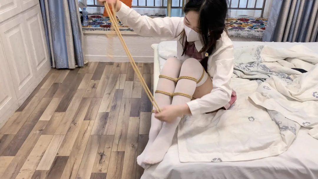 【嗷大喵】-《吃鱼的喵》试镜-日式紧缚,分腿蟹缚,项圈链子,牵引跪走,鸭子坐,口球,龟缚甲,多节并腿捆,日式紧缚椅子缚,胸缚,电击,蟹缚强制八字m开腿,sp抽打等等-7