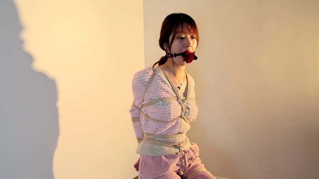 甜甜的果儿试镜第一季，口球、股绳、超紧直臂-8