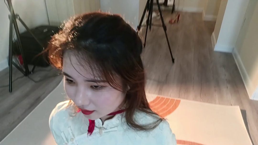 温婉女孩筱慧的旗袍红绳游戏-4