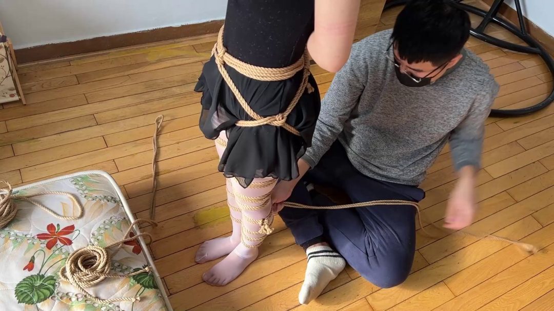 白丝舞蹈服美少女，极限并肘蛇缚驷马-2